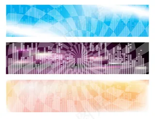 彩色科技背景,背景元素