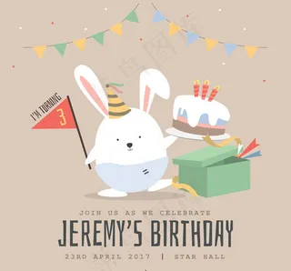 生日派对邀请卡