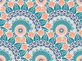 阿兹特克花纹背景