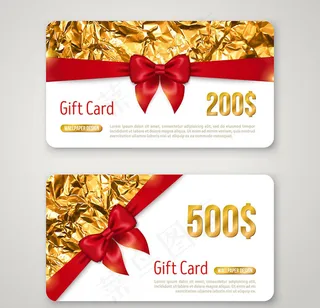 创意丝带礼品卡