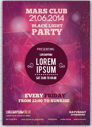 俱乐部派对海报