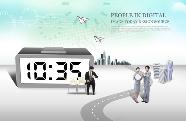 建筑与职场人物