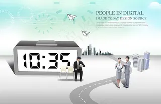 建筑与职场人物