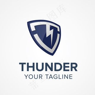 闪电盾牌标志