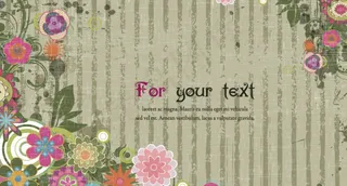 复古花纹背景1,背景元素