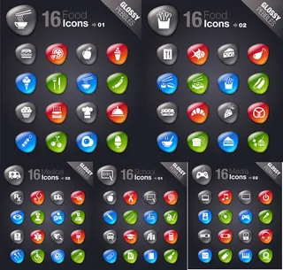 光滑软石图标,免抠元素