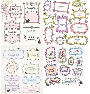 卡通可爱花边 卡通可爱花边