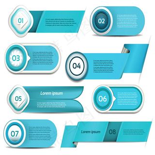 简约商务按钮,背景元素