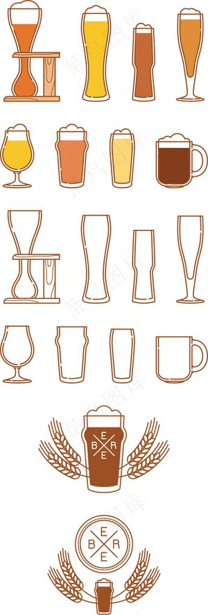 啤酒主题素材