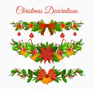 圣诞节花边矢量