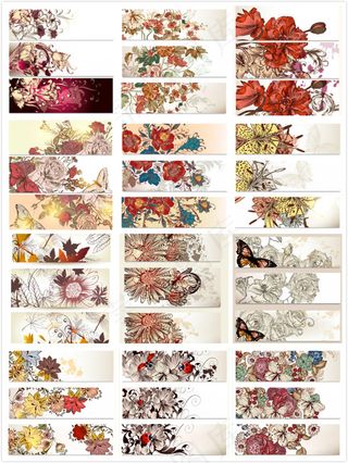 古典花朵BANNERS