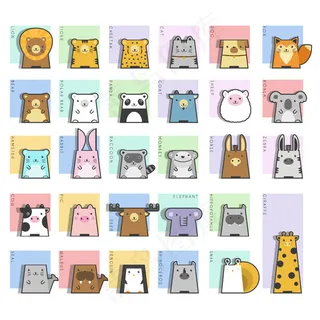 可爱动物图标,免抠元素