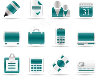 绿色银行图标,免抠元素