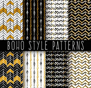 波西米亚风无缝背景