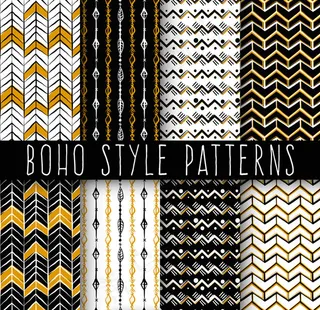 波西米亚风无缝背景