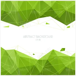 绿色几何背景矢量