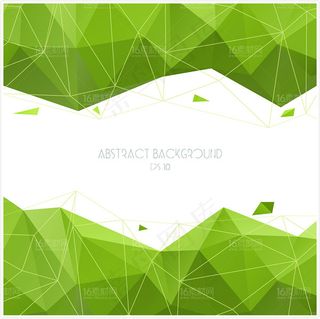 绿色几何背景矢量