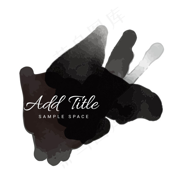 个性水墨元素背景eps,ai矢量模版下载