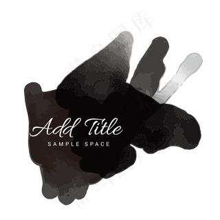 个性水墨元素背景