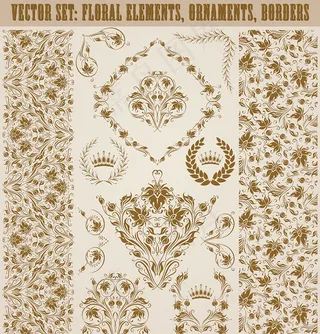欧式复古花纹边框