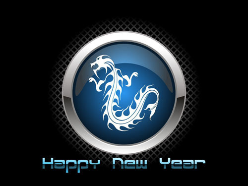 中国龙高光图标,免抠元素eps,ai矢量模版下载
