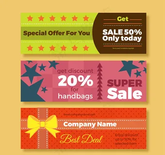 彩色特价banner