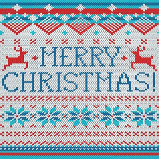 圣诞节针织背景