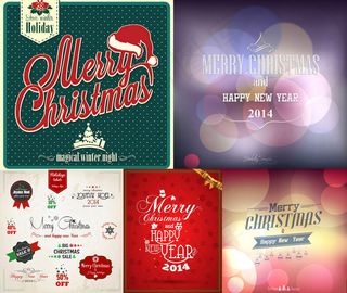 圣诞帽与海报背景