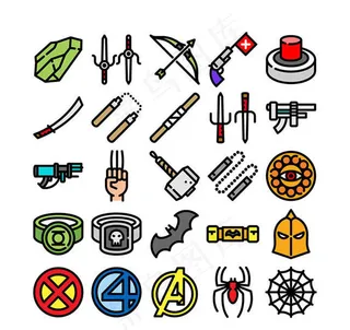 游戏图标矢量图,免抠元素