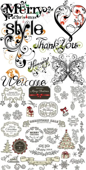 花纹文字设计边框 花纹文字设计边框