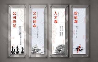 文化墙展板样机