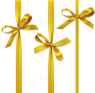 黄色彩带蝴蝶结