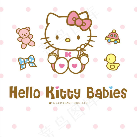HelloKitty婴儿cdr矢量模版下载