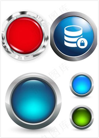 简洁圆形图标,免抠元素