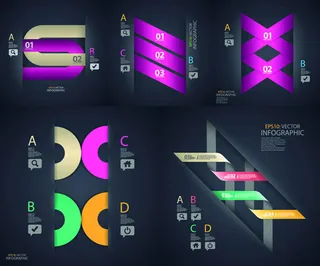 信息图表标签,免抠元素