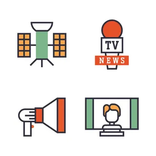 传播与社交图标,免抠元素