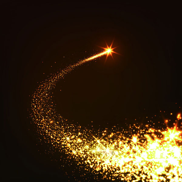 许愿星流星背景