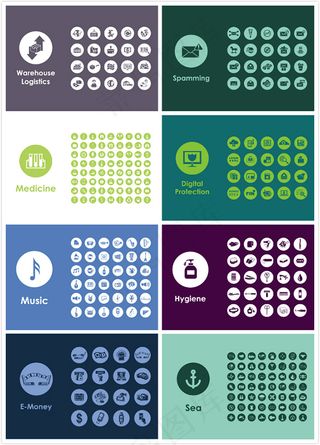 简约网络图标,免抠元素