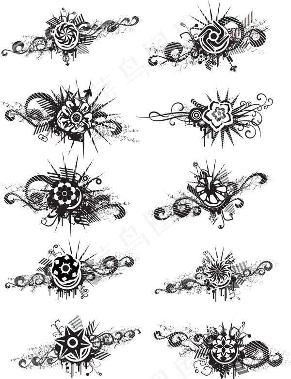 非主流花朵花纹