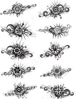 非主流花朵花纹