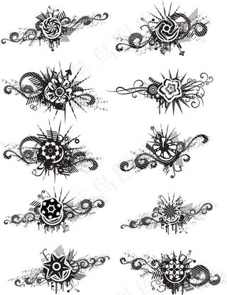 非主流花朵花纹