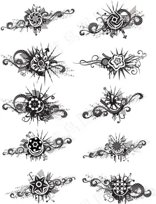 非主流花朵花纹