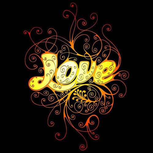 LOVE花纹ai矢量模版下载