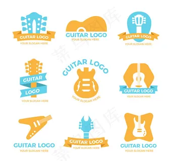 彩色吉他标志