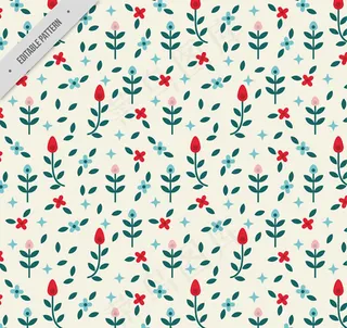 花朵和叶子背景