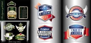 啤酒瓶贴标签,免抠元素瓶身贴