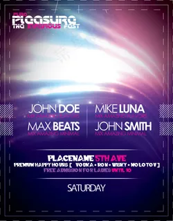 潮流音乐节海报