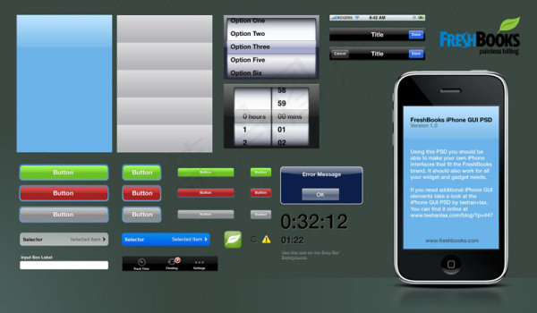 iPhoneGUIpsd模版下载