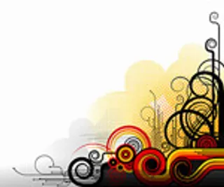 潮流线条与网点矢量