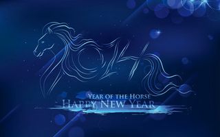 马年新年背景